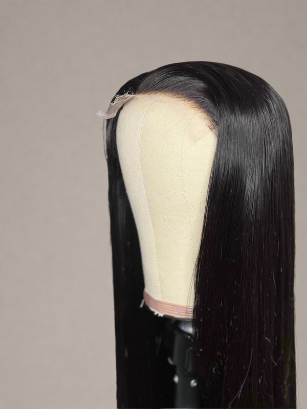 Customised 5x5 Virgin Super Double  drawn Straight Glueless wig Ready to wear Thin HD lace Human Hair Wigs