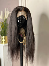  A 20 inch straight 6x6 closure or mini frontal wig is a type of hairpiece that is perfect for those seeking a natural-looking hairline and voluminous crown. Measuring six by six inches, this closure offers a generous coverage area, making for a fuller, bouncier look.  Upon touch, the strands feel thick, yet silky, and run smoothly through the fingers. 