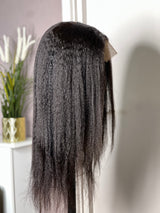 UK Luxury 6x6 Swiss Lace Closure Wig - 4c Yaki / Kinky Remy Human Hair lace Wig