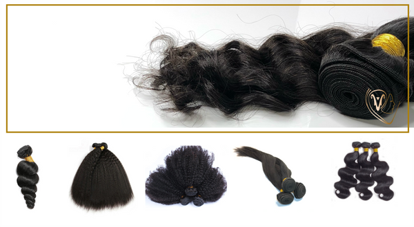 Virgin Remy human hair bundles 