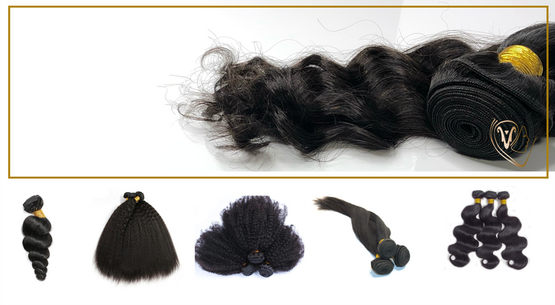 Virgin Remy human hair bundles 
