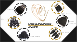 Virgolocks raw human hair bundle texture.