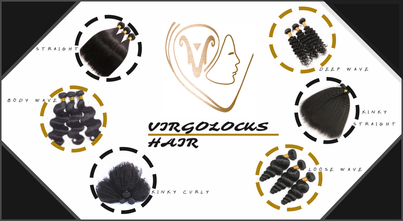 Virgolocks raw human hair bundle texture.