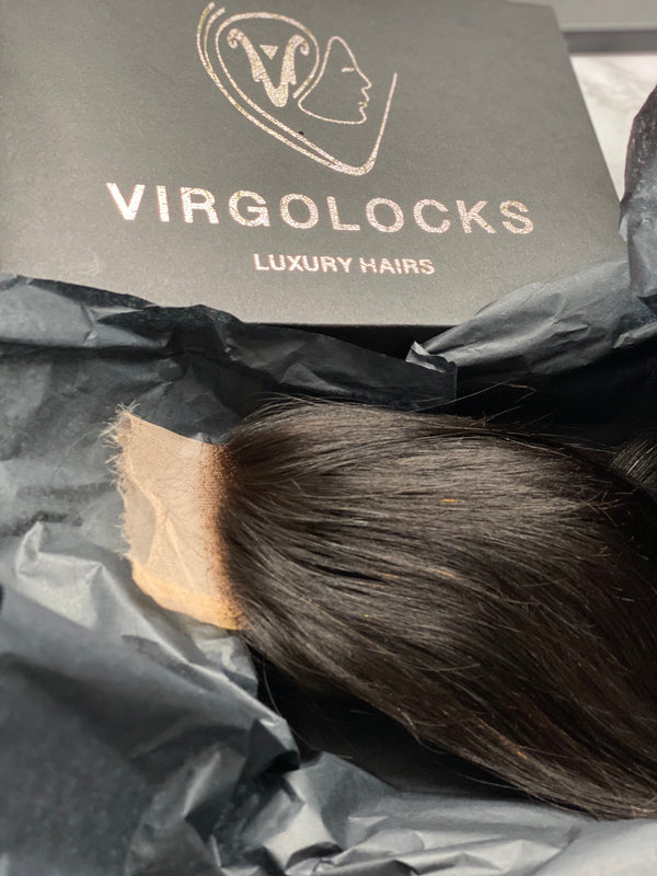 Customised 100% Remy human hair 7x7 HD Swiss lace Closure