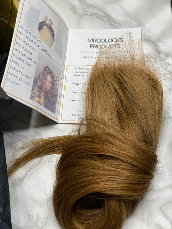 Customised 100% Remy human hair Swiss lace Closure
 6x6 closure