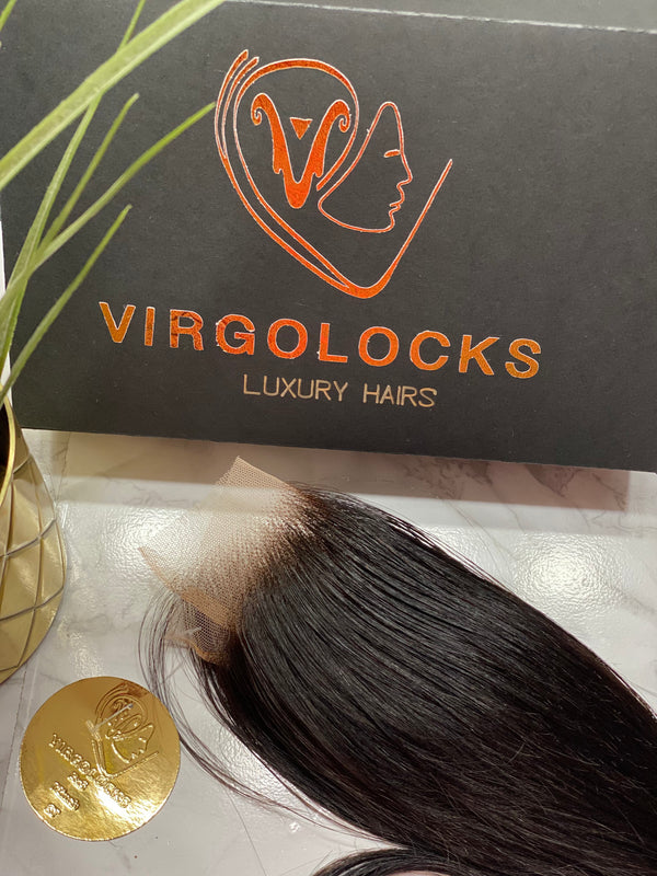 Customised 100% Remy human hair Swiss lace Closure 6x6